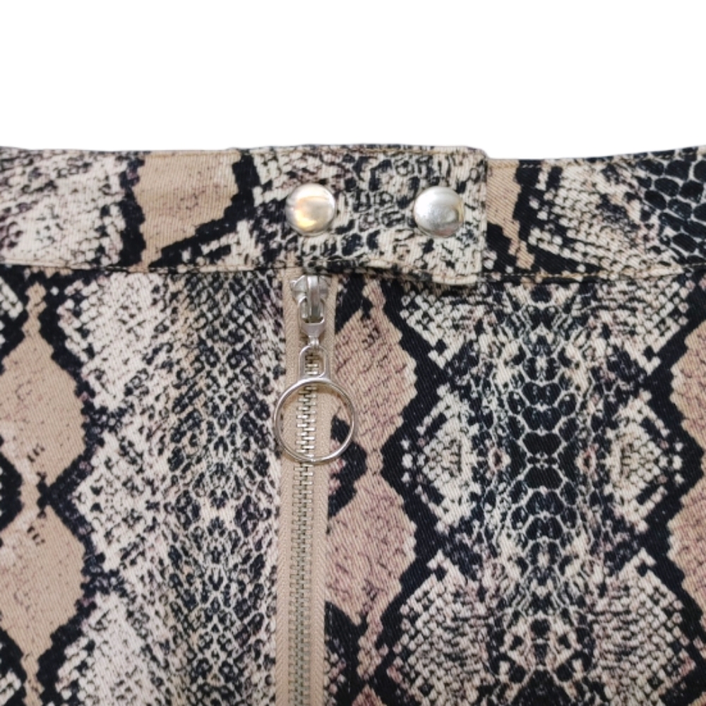 Altard State Snakeskin Python Print Zip Front Min… - image 4